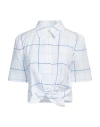 Burberry Women's Embroidered Poplin Shirt In White