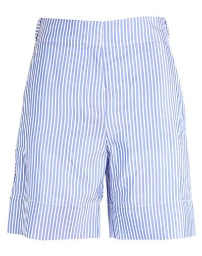 Burberry Woman Shorts & Bermuda Shorts Blue Size 0 Silk
