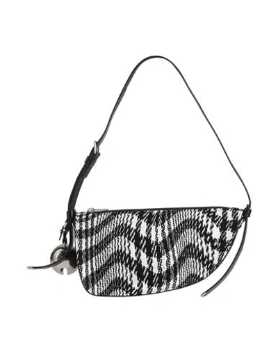 Burberry Woman Shoulder Bag Black Size - Cotton, Elastane, Polyamide
