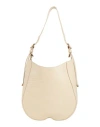 BURBERRY BURBERRY WOMAN SHOULDER BAG CREAM SIZE - CALFSKIN