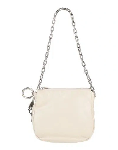 Burberry Woman Shoulder Bag Cream Size - Leather In White