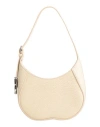 Burberry Sand Leather Small Chess Shoulder Bag In White