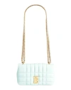 Burberry Woman Pastel Light-blue Leather Small Lola Shoulder Bag