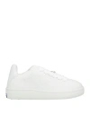 Burberry Low-top Sneakers In Box Leather In White