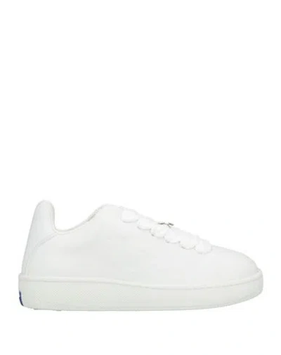 Burberry Woman Sneakers White Size 7 Leather