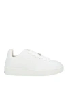 Burberry Low-top Sneakers In Box Leather In White