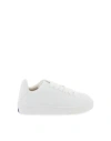 Burberry Women Box Sneaker In Leather In White