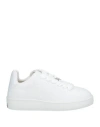Burberry Women Box Sneaker In Leather In White