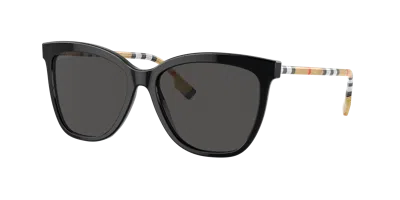 Burberry Woman Sunglasses Be4308 Clare In Dark Grey