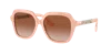 Burberry Womens Be4389 Joni Square-frame Brand-embellished Acetate Sunglasses Pink In Brown Gradient