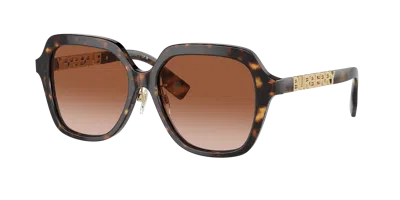 Burberry Woman Sunglass Be4389f Joni In Brown