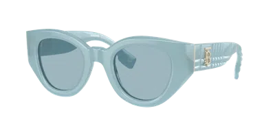 Burberry Meadow Blue Cat Eye Ladies Sunglasses Be4390f 408680 47