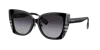 Burberry Oversized Check-print Sunglasses In Gray