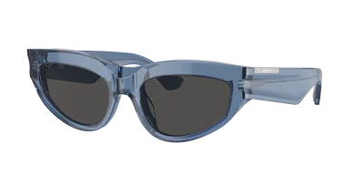 Burberry Dark Grey Cat Eye Ladies Sunglasses Be4425u 411787 55 In Blue