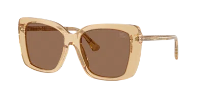 Burberry Woman Sunglass Be4456 In Dark Brown