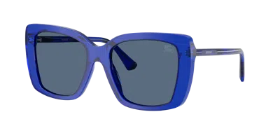 Burberry Woman Sunglass Be4456f In Blue