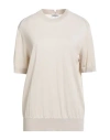 Burberry Woman Sweater Beige Size Xl Viscose In White