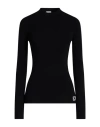 Burberry Woman Sweater Black Size L Wool, Polyester In Black