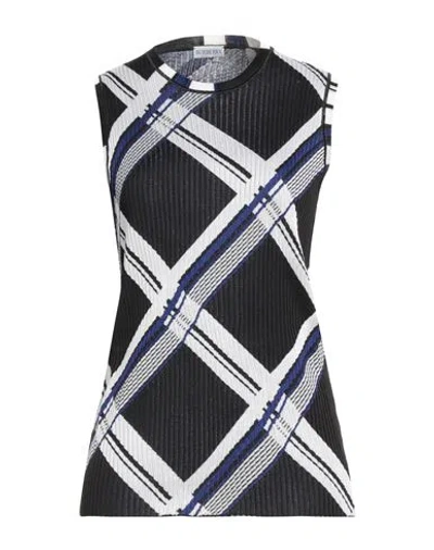 BURBERRY BURBERRY WOMAN SWEATER BLACK SIZE XL SILK