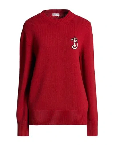Burberry Woman Sweater Red Size Xs Wool, Cashmere