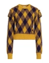 BURBERRY BURBERRY WOMAN SWEATER YELLOW SIZE M WOOL