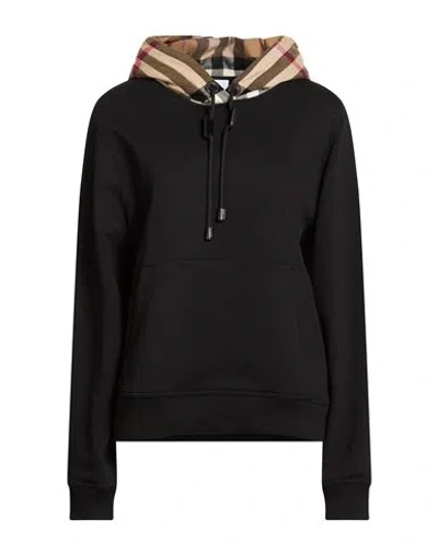 Burberry Woman Sweatshirt Black Size M Cotton