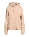 Burberry Woman Sweatshirt Sand Size Xl Cotton In Brown