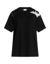 Burberry Woman T-shirt Black Size M Cotton In Black