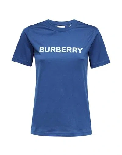 Burberry Woman T-shirt Blue Size Xs Cotton