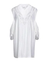Burberry Woman T-shirt Cream Size 6 Viscose, Elastane, Polyamide In White