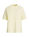 Burberry Woman T-shirt Pastel Yellow Size S Cotton, Elastane In Multi