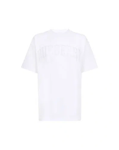 Burberry Woman T-shirt White Size M Cotton