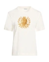 Burberry Woman T-shirt White Size S Cotton