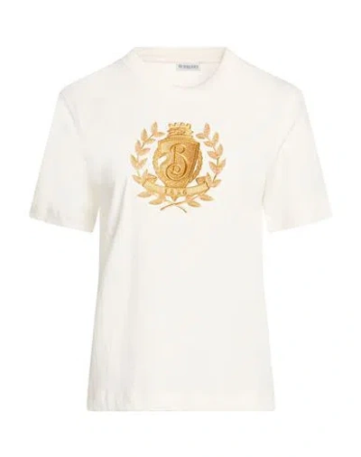 Burberry Woman T-shirt White Size S Cotton