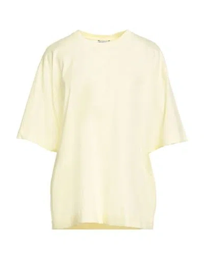 Burberry Woman T-shirt Yellow Size M Cotton