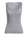 Burberry Cashmere Ekd Tank Top In Gray