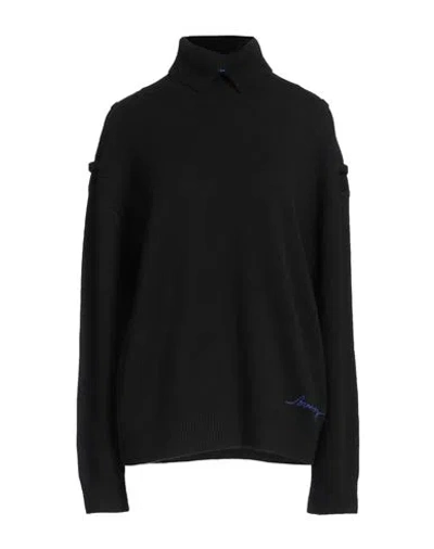 Burberry Woman Turtleneck Black Size M Cashmere