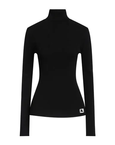 BURBERRY BURBERRY PRORSUM WOMAN TURTLENECK BLACK SIZE XS WOOL, POLYESTER, POLYAMIDE, ELASTANE