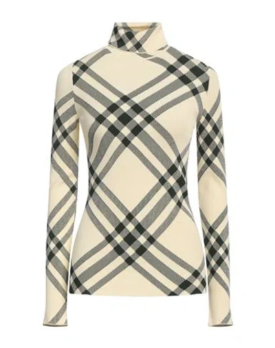 Burberry Prorsum Woman Turtleneck Cream Size M Viscose, Polyester, Polyamide, Elastane In White