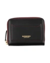 Burberry Woman Wallet Black Size - Calfskin In Black