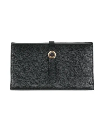 Burberry Woman Wallet Black Size - Calfskin
