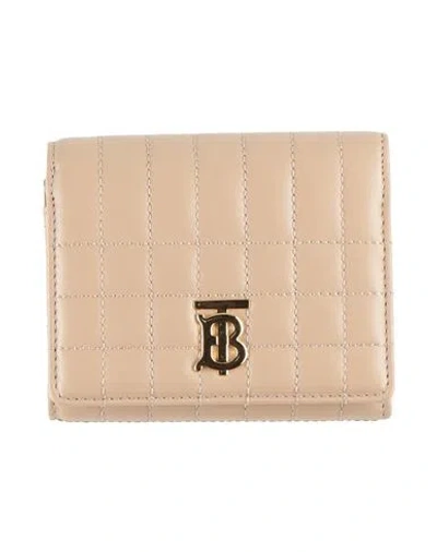 Burberry Woman Wallet Light Brown Size - Lambskin