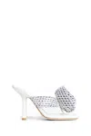 Burberry Woman Thong Sandal White Size 7 Textile Fibers In White