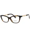 Burberry Women's 0be2392f 54mm Optical Frames In Brown