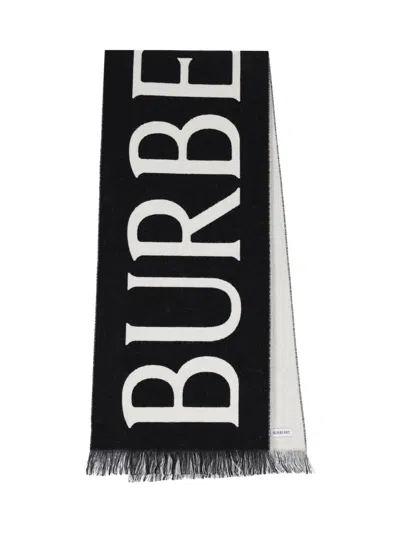 Burberry Women's 100% Wool Scarf In Black