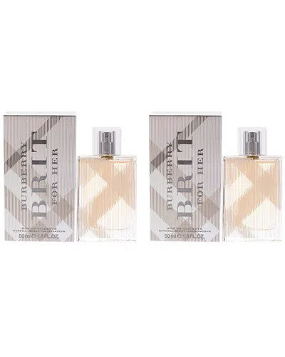 Burberry Women's 1.6oz Brit Edt Spray Pack Of 2 In White