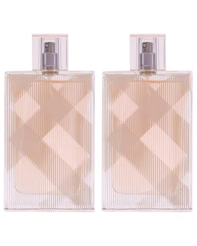 Burberry Women's 3.3oz Brit Edt Pack Of 2