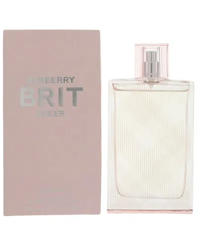 Burberry Women's 3.3oz Brit Sheer Edt In Transparent