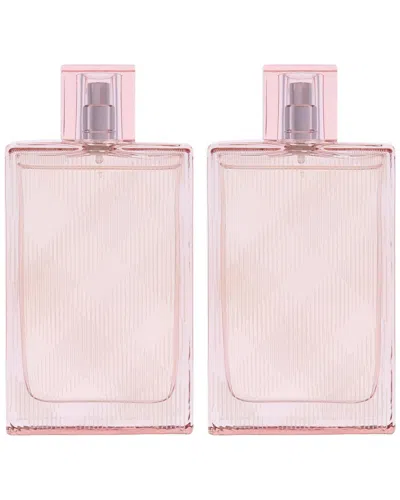 Burberry Women's 3.3oz Brit Sheer Edt Pack Of 2