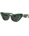 Burberry Woman Sunglass Be4421u In Green